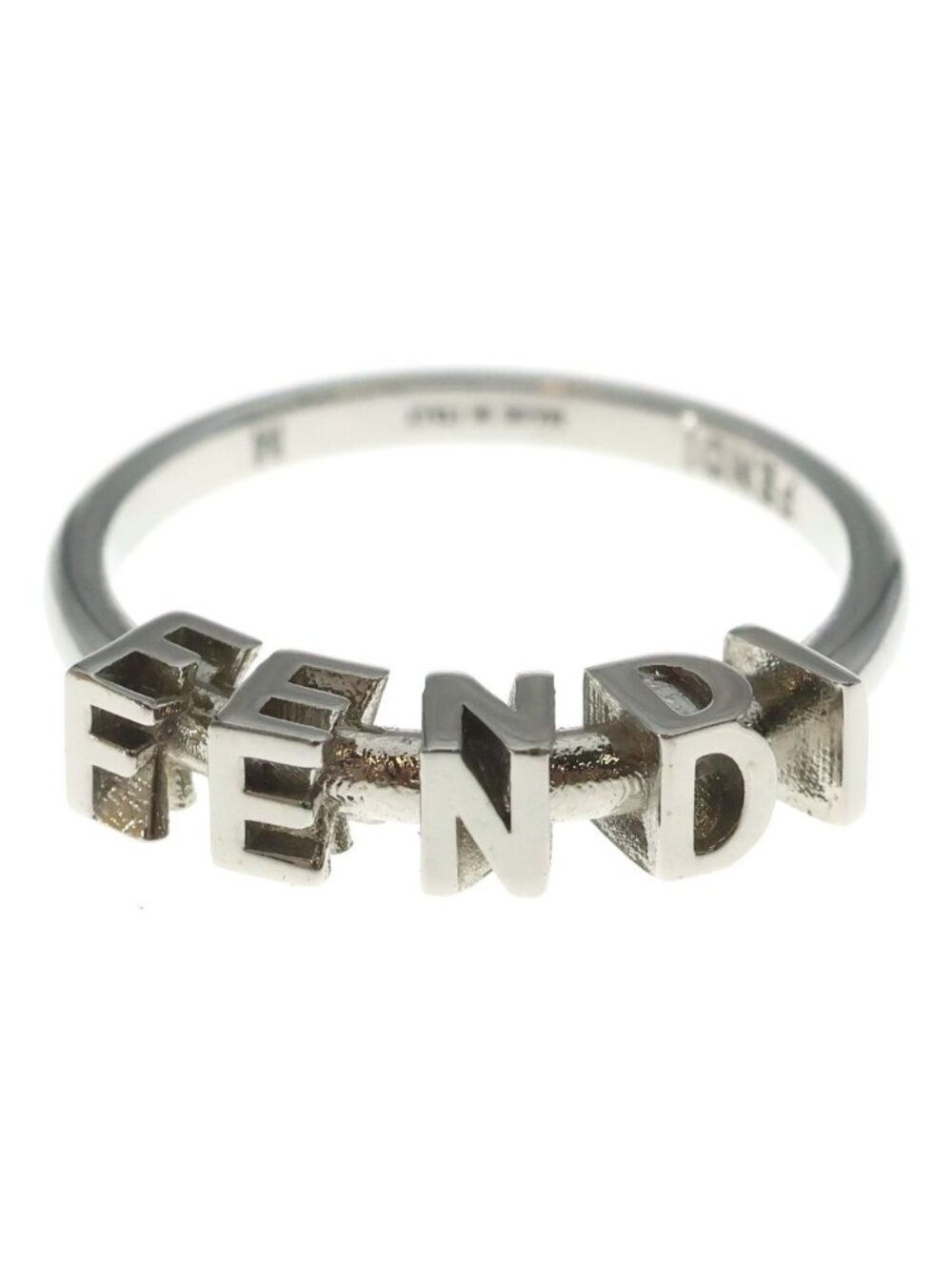 Fendi Logo Ring Silver